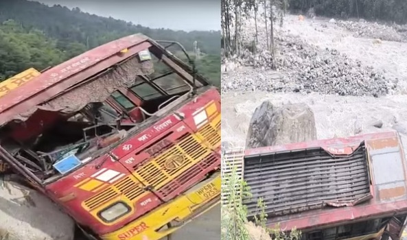 हिमाचल प्रदेश समाचार – मनाली में दर्दनाक हादसा, सडक़ से पलट कर नदी में जा गिरी बस