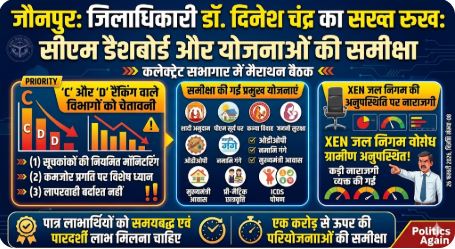 जौनपुर डीएम समीक्षा बैठक