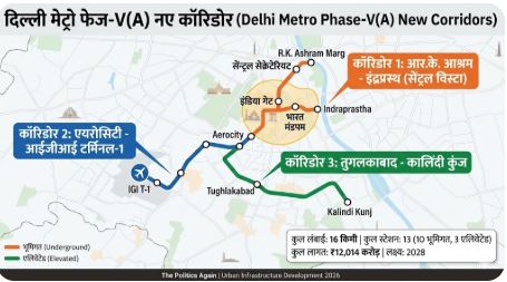 दिल्ली मेट्रो की नई छलांग: फेज-5(A) को मंजूरी, अब सेंट्रल विस्टा और इंडिया गेट तक सीधे पहुंचेगी मेट्रो; 2028 तक पूरा होगा काम