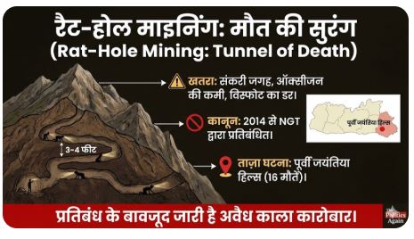 मेघालय में ‘मौत की खदान’ फटी: अवैध खनन के दौरान भीषण विस्फोट, 16 मजदूरों की दर्दनाक मौत; NGT के बैन के बावजूद जारी था ‘रैट-होल’ खनन
