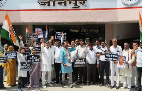 मनरेगा मजदूरों का विरोध