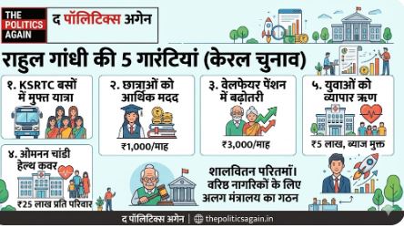 केरल चुनाव के लिए राहुल गांधी ने की 5 बड़ी घोषणाएं