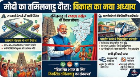 पीएम मोदी मदुरै तमिलनाडु विकास परियोजनाएं