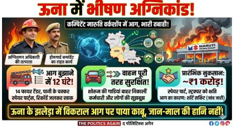 ऊना मारुति वर्कशॉप आग