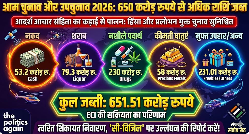 चुनाव 2026 जब्ती