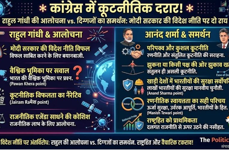 राहुल गांधी के उलट आनंद शर्मा ने की मोदी सरकार की विदेश नीति की तारीफ