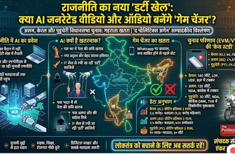 राजनीति में AI और डीपफेक का डर्टी गेम लोकतंत्र के लिए बड़ा खतरा !