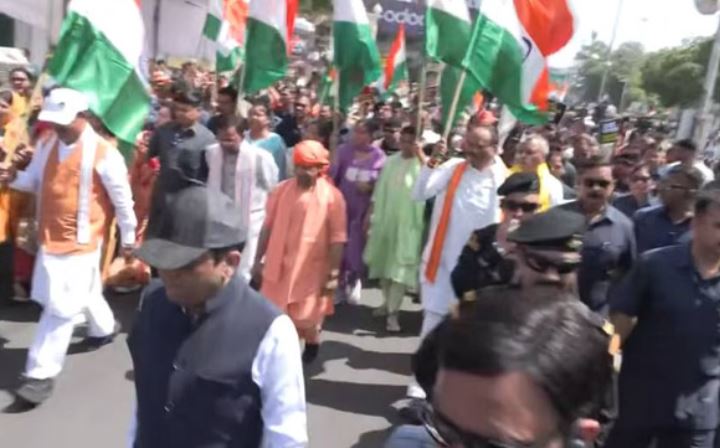 Jan Aakrosh Mahila Pad Yatra