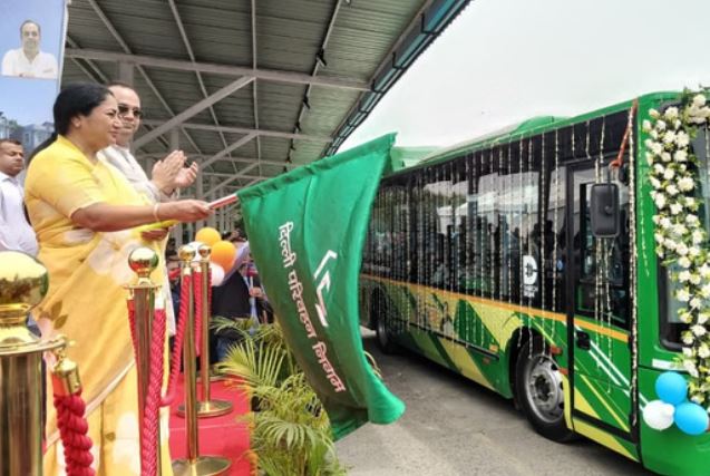 Delhi EV Buses Flag Off