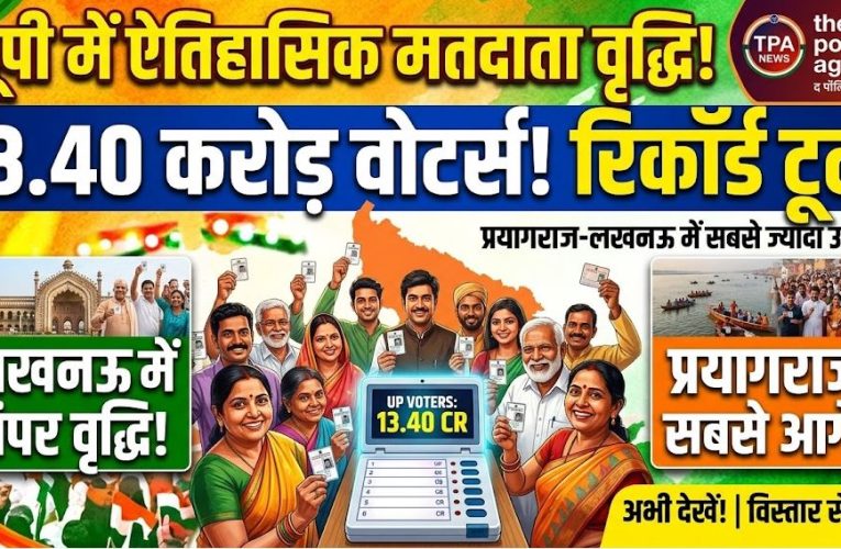 यूपी में 13.40 करोड़ वोटर्स, प्रयागराज-लखनऊ में सबसे ज्यादा वृद्धि