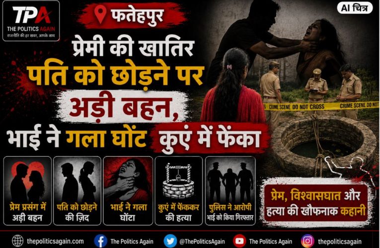 फतेहपुर: प्रेमी के लिए बहन ने पति छोड़ा, भाई ने की हत्या