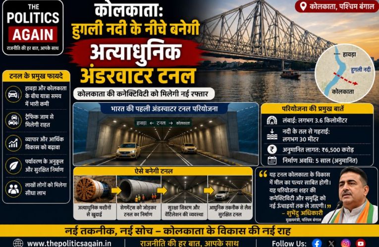 कोलकाता: हुगली नदी के नीचे बनेगी अत्याधुनिक अंडरवाटर टनल