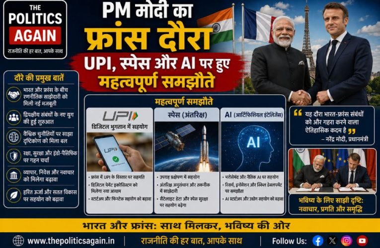PM मोदी का फ्रांस दौरा: UPI, स्पेस और AI पर हुए महत्वपूर्ण समझौते