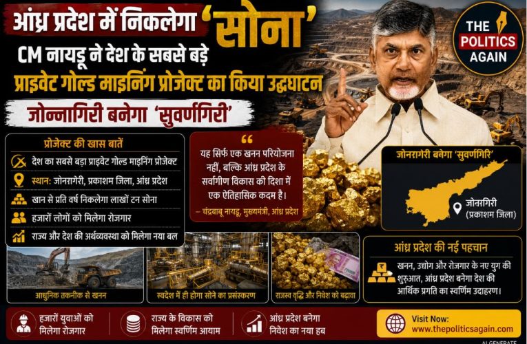 आंध्र प्रदेश में सोने की खान शुरू, CM नायडू ने किया उद्घाटन