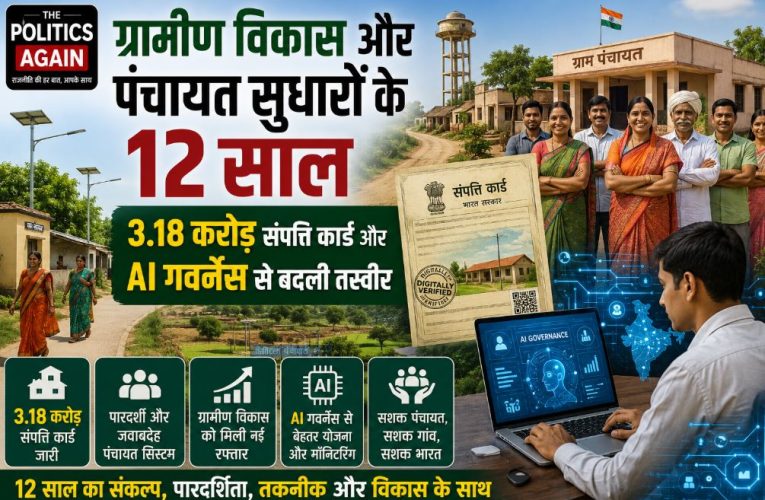 12 साल में पंचायत सुधार: 3.18 करोड़ प्रॉपर्टी कार्ड और AI गवर्नेंस