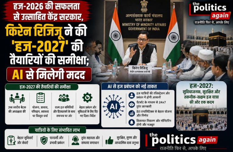 हज-2026 की सफलता के बाद किरेन रिजिजू ने की ‘हज-2027’ की समीक्षा