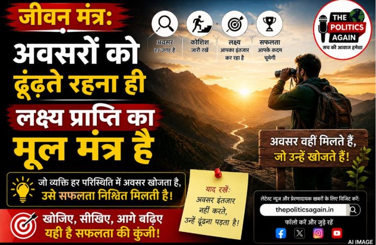 सफलता की ओर बढ़ते व्यक्ति के सामने खुलते नए अवसरों का प्रेरणादायक दृश्य