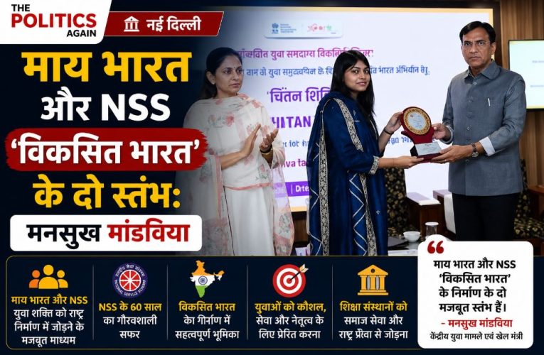 माय भारत और NSS ‘विकसित भारत’ के दो स्तंभ: मनसुख मांडविया