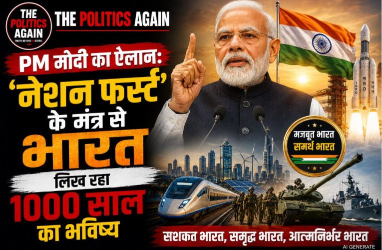 PM मोदी : नेशन फर्स्ट के मंत्र से भारत लिख रहा 1000 साल का भविष्य