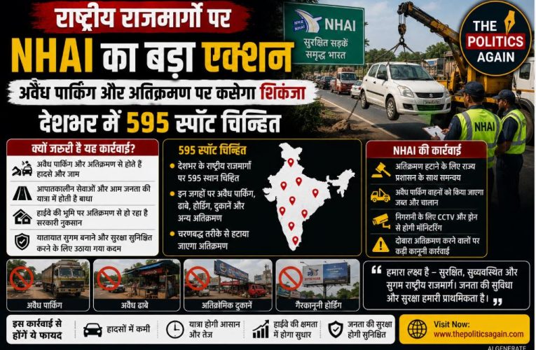 NHAI : हाईवे पर अतिक्रमण और अवैध पार्किंग पर कसेगा शिकंजा