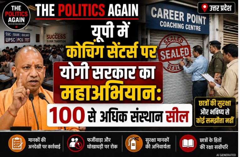 यूपी में कोचिंग सेंटर्स पर योगी का एक्शन: 100 से ज्यादा सील