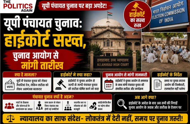 यूपी पंचायत चुनाव: हाईकोर्ट सख्त, चुनाव आयोग से मांगी तारीख