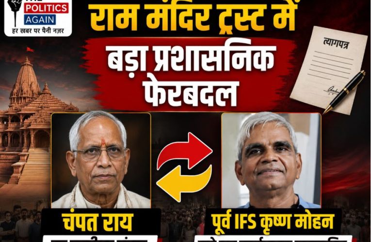 राम मंदिर ट्रस्ट में बड़ा बदलाव: कृष्ण मोहन बने नए कार्यवाहक महासचिव