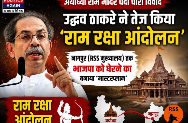 राम मंदिर चंदा चोरी: उद्धव ठाकरे ने राम रक्षा आंदोलन तेज किया