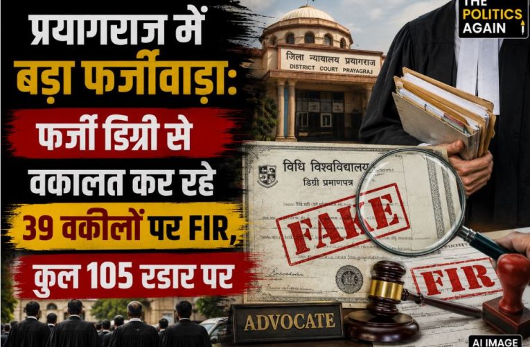UP police registers FIR against 39 lawyers in Prayagraj for fake law degrees.