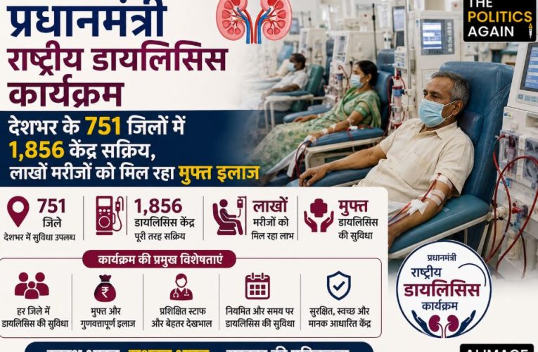 पीएम राष्ट्रीय डायलिसिस कार्यक्रम: 751 जिलों में मुफ्त डायलिसिस सेवा