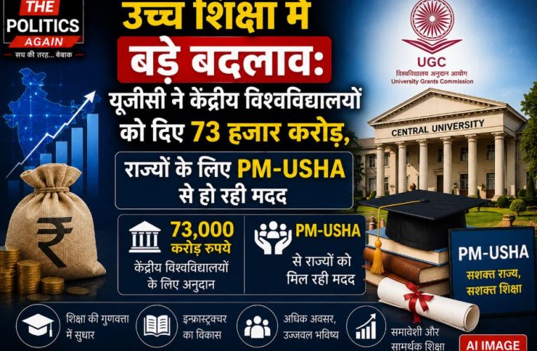 UGC फंडिंग और PM-USHA: केंद्रीय विश्वविद्यालयों को मिले ₹73,148 करोड़