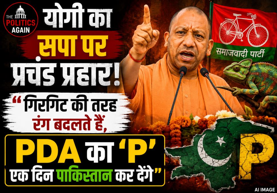 CM Yogi Adityanath speaking at Hindu Gaurav Divas in Lucknow attacking Samajwadi Party