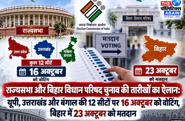 बड़ी खबर : राज्यसभा व बिहार विधान परिषद चुनाव की घोषणा