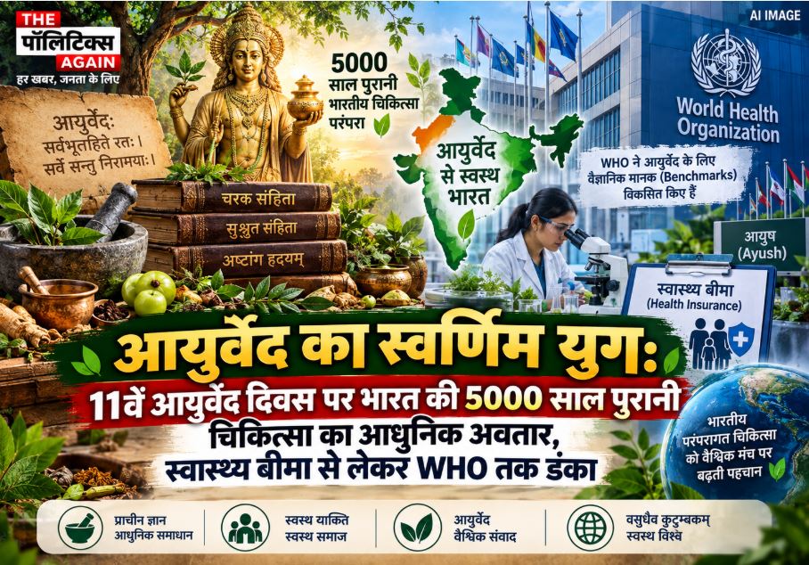 A modern Ayurveda healthcare facility in India, integrating traditional medicine with advanced medical technology and cashless insurance