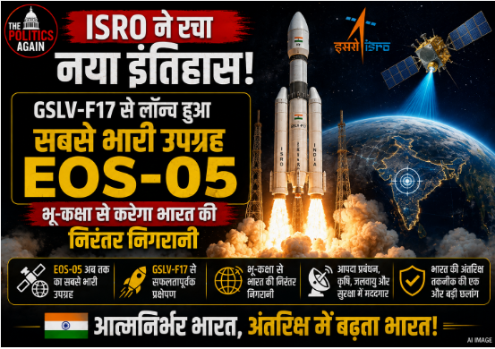 ISRO's GSLV-F17 rocket launching the EOS-05 earth observation satellite from Satish Dhawan Space Centre
