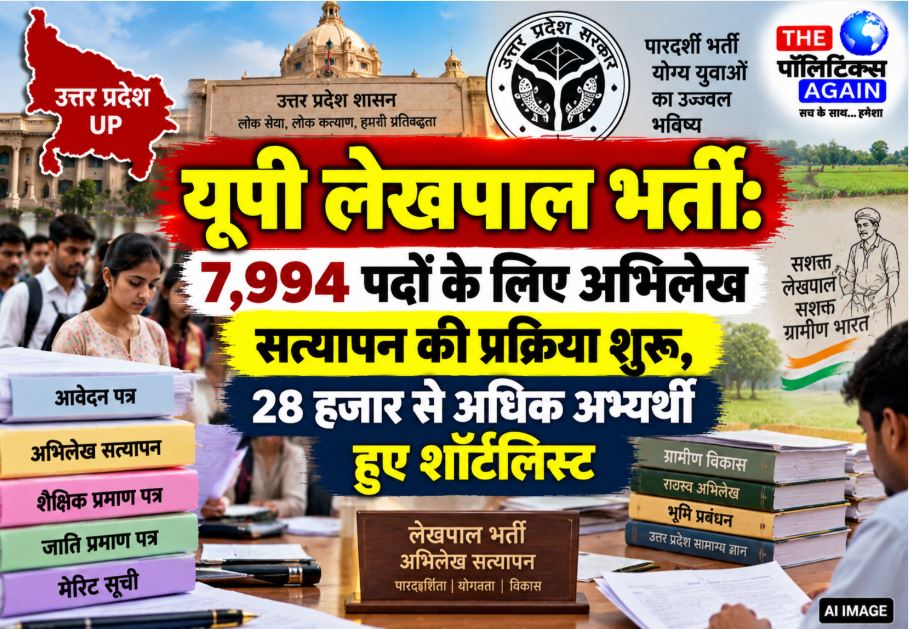 UP Lekhpal Bharti document verification process starts for 7994 posts