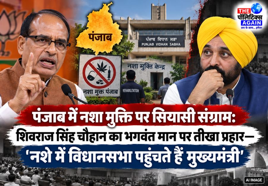Union Minister Shivraj Singh Chouhan launching the Nasha Mukt Punjab Yatra and criticizing CM Bhagwant Mann in Bathinda