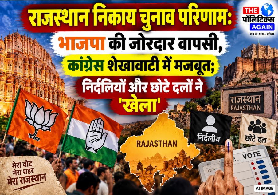 Rajasthan Nagar Nikay Chunav Results BJP Congress AAP performance