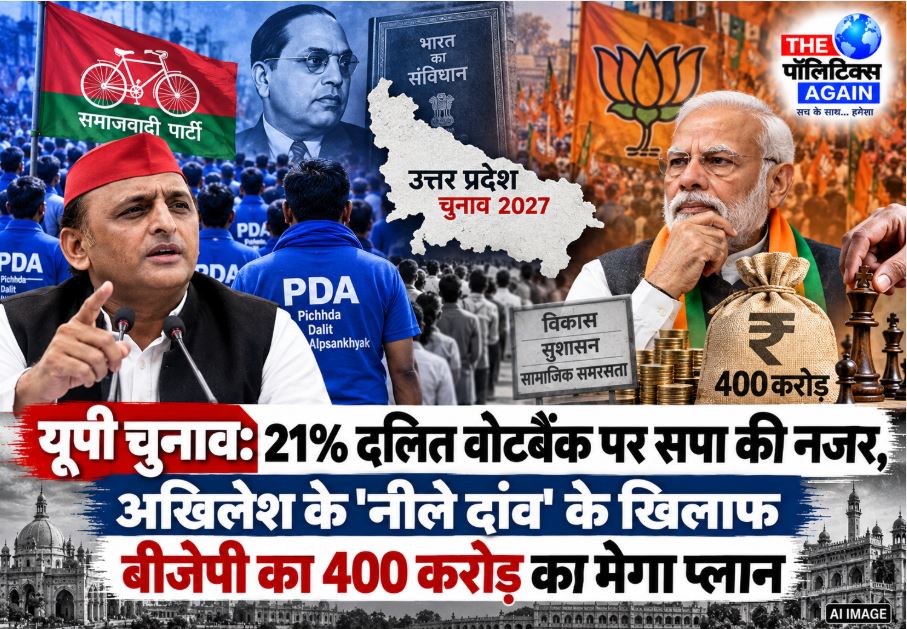 Samajwadi Party chief Akhilesh Yadav and BJP leaders executing their strategies to woo the Dalit vote bank in Uttar Pradesh