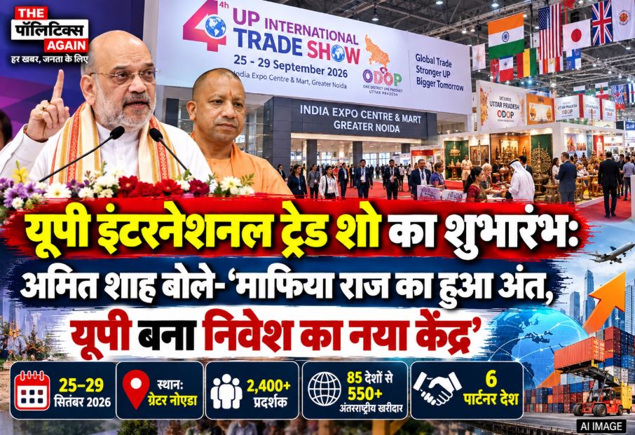 Home Minister Amit Shah and CM Yogi Adityanath inaugurating the UP International Trade Show at India Expo Centre and Mart in Greater Noida