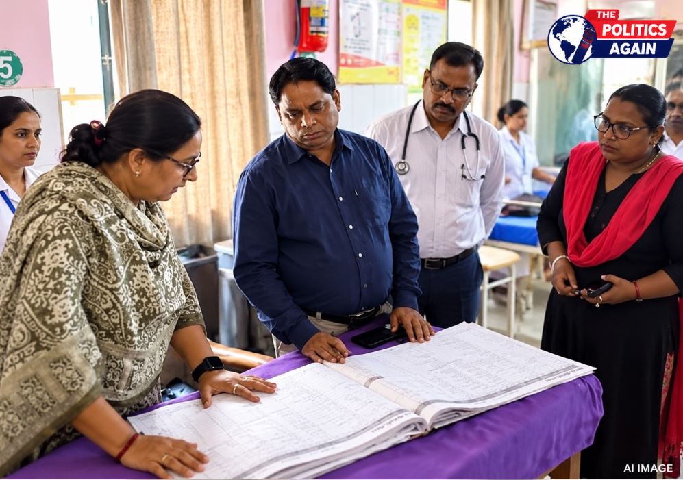 Jaunpur News Today, CMO Dr Gangaram Gautam, CHC Sirkoni inspection, PHC Jalalpur Jaunpur, UP Health Department, Janani Suraksha Yojana payment, DVDMS portal UP, Government hospital surprise inspection, The Politics Again