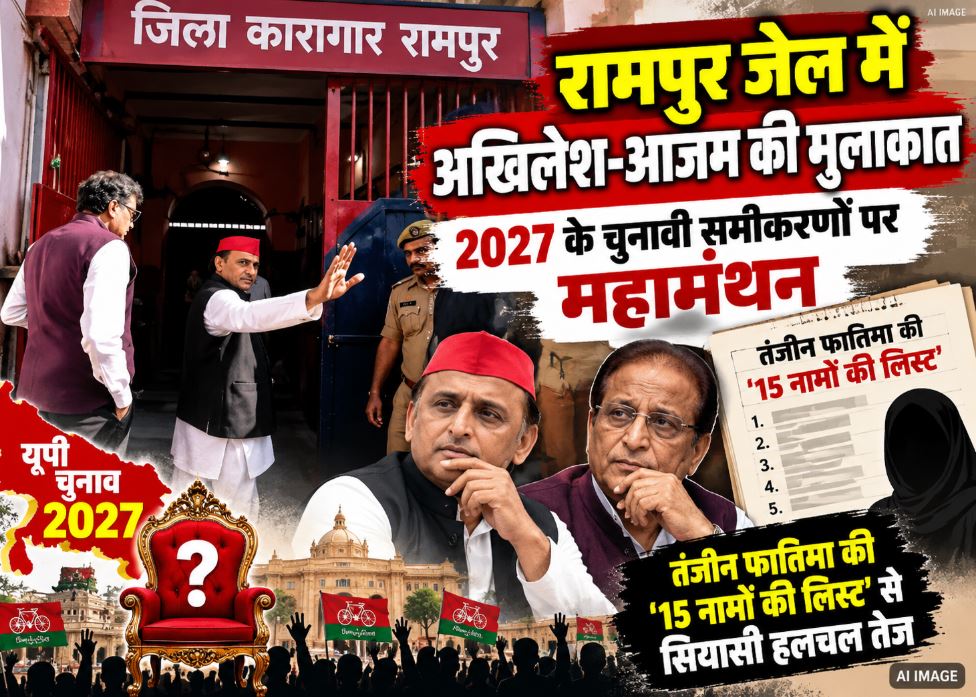 : SP Chief Akhilesh Yadav visiting Rampur Jail to meet senior leader Azam Khan.