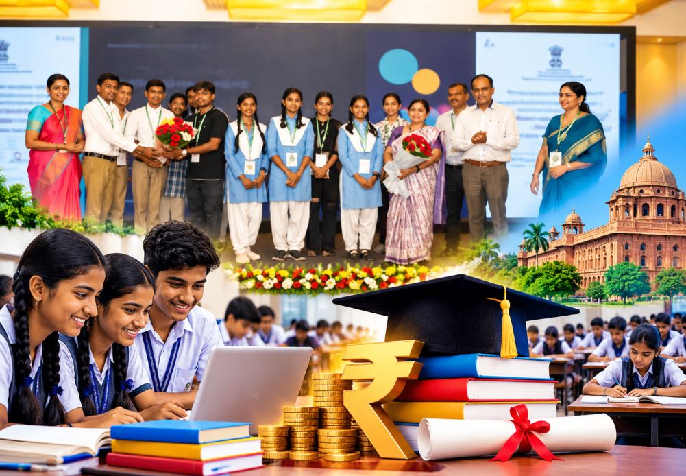 Ministry of Education organizing the NMMSS review workshop in Bhopal, Madhya Pradesh.