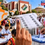 Election Commission of India logo and voter registration awareness illustration.