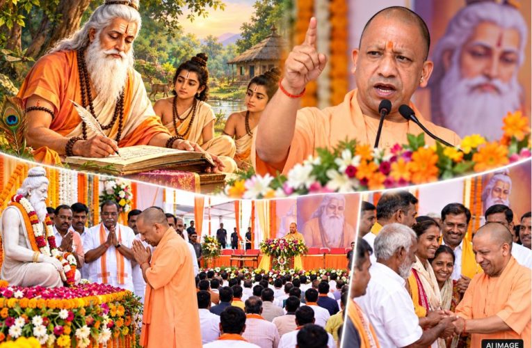 CM Yogi Adityanath issuing a message on the occasion of Maharishi Valmiki Jayanti