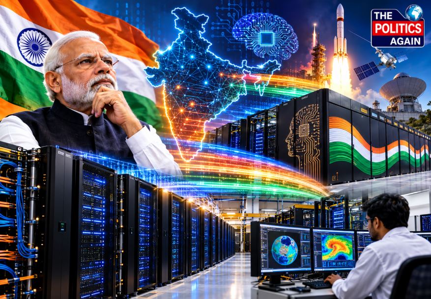 Indian supercomputer Param, C-DAC supercomputing facility, high performance computing servers India, scientific research computers, server room technology India