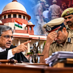 Supreme Court of India building, UP police station, judge gavel in court, angry judge, police investigating case India