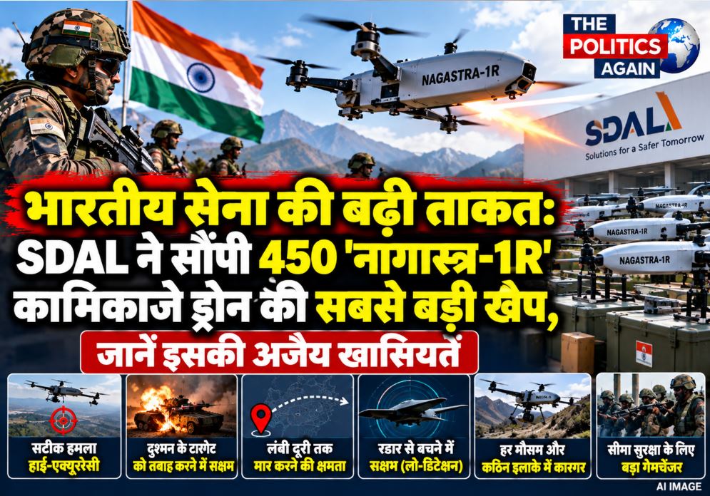 Indian Army utilizing the indigenous Nagastra-1R loitering munition.