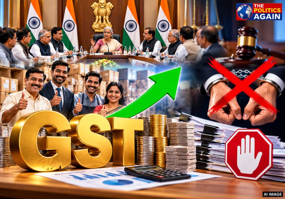 GST Council meeting India, Nirmala Sitharaman press conference, Indian finance minister GST, tax relief small business India, e-commerce sellers GST India