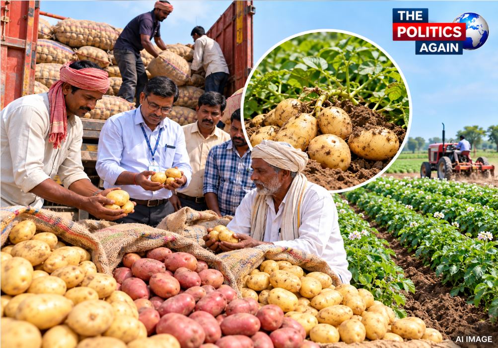 Advanced varieties of potato seeds provided to farmers by the Horticulture Department.